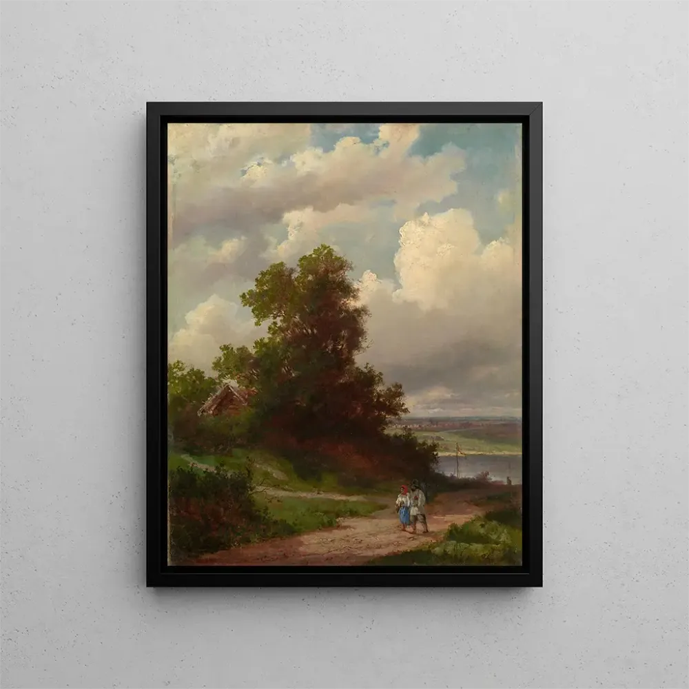 Tableau Route au bord de la Volga - Alexei Kondratievich Savrasov | Reproduction