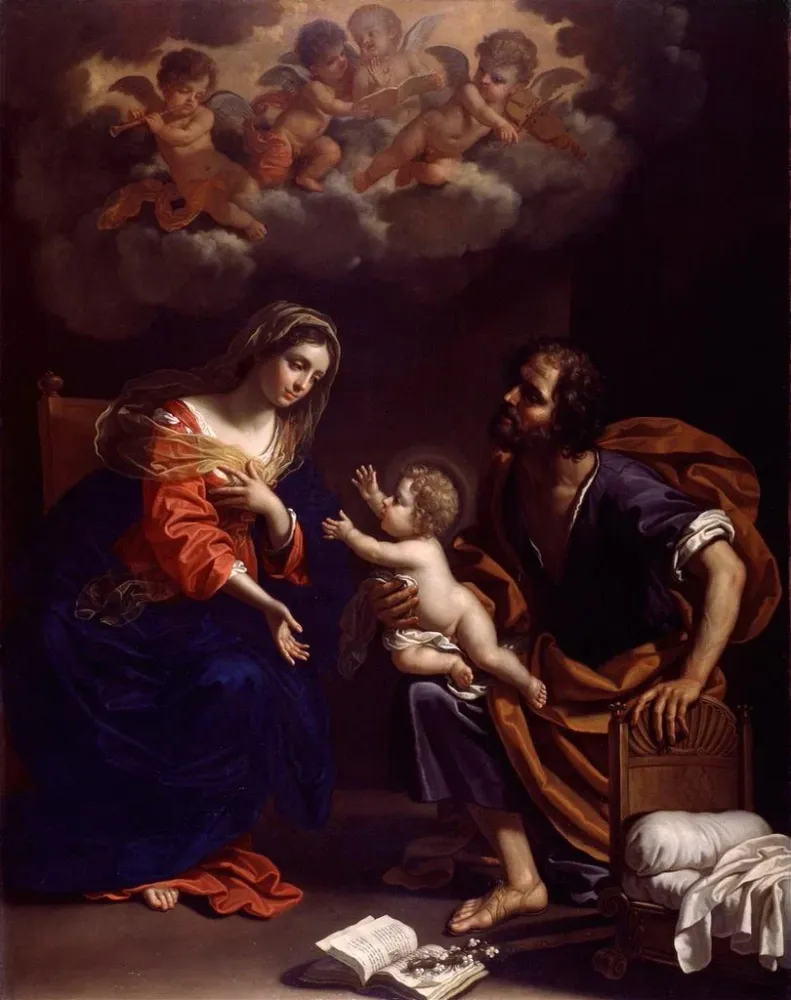 Tableau La Sainte Famille - Benedetto Gennari le Jeune | Reproduction