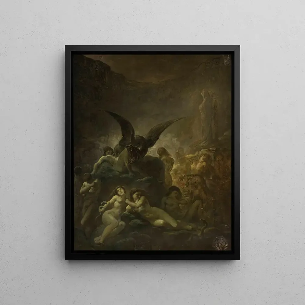 Tableau Scène allégorique de l'Enfer de Dante - Cyprian Kamil Norwid | Reproduction