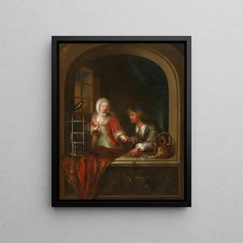 Tableau Scène de genre - Adam Johann Braun | Reproduction