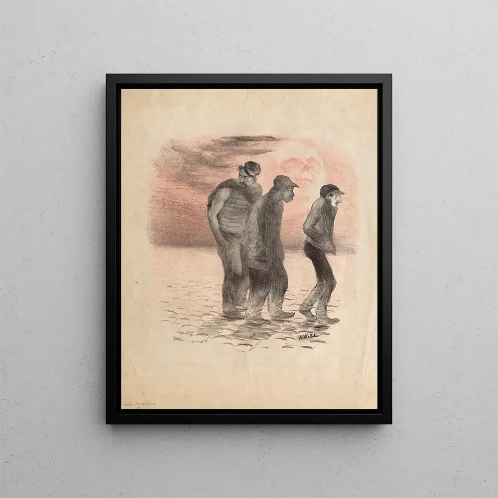 Tableau Scènes et meurtriers de Paris - Adolphe Léon Willette | Reproduction