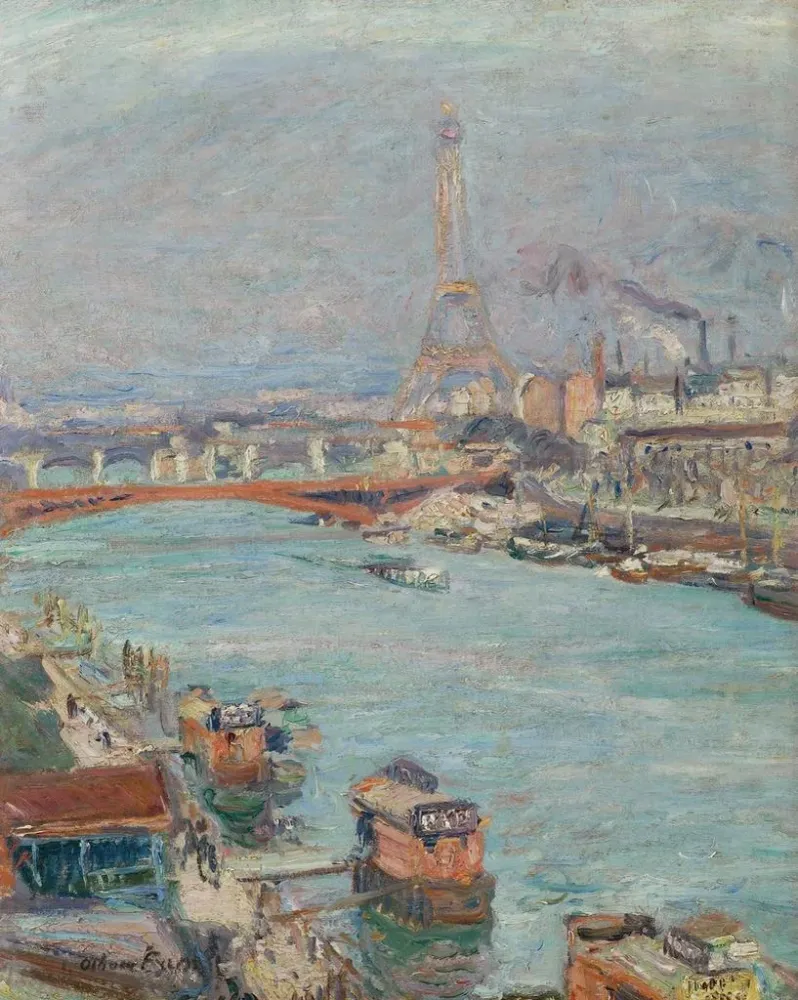 Tableau La Seine à Paris, la Tour Eiffel, le jour - Émile Othon Friesz | Reproduction