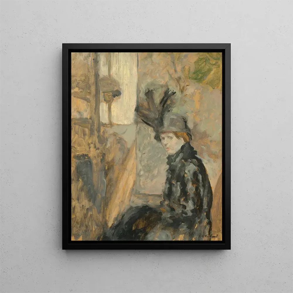 Tableau Le Shako à l’aigrette (Lili Lamy) – Édouard Vuillard | Reproduction