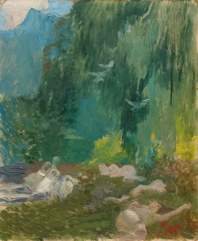 Tableau La Sieste - Albert Besnard | Reproduction