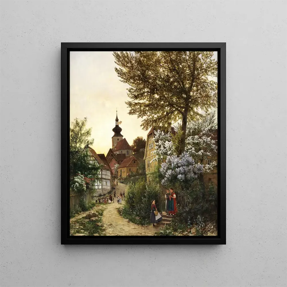 Tableau Soirée de mai dans la vallée profonde, Erfurt - Emil Zschimmer | Reproduction
