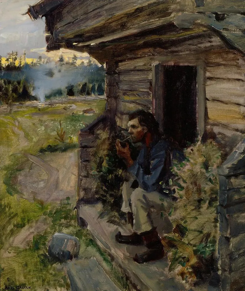 Tableau Soirée tranquille - Akseli Gallen-Kallela | Reproduction