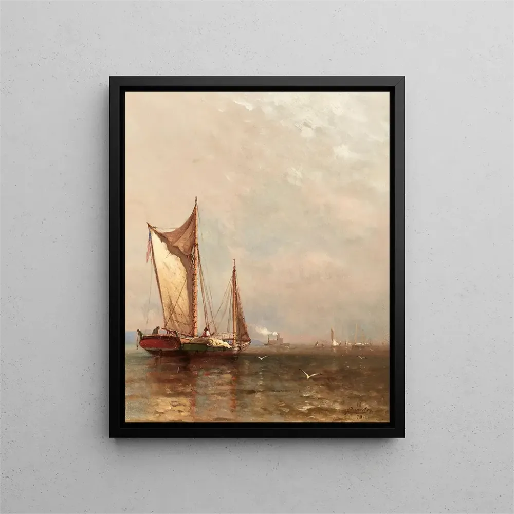 Tableau Sur l'Hudson - Arthur Quartley | Reproduction