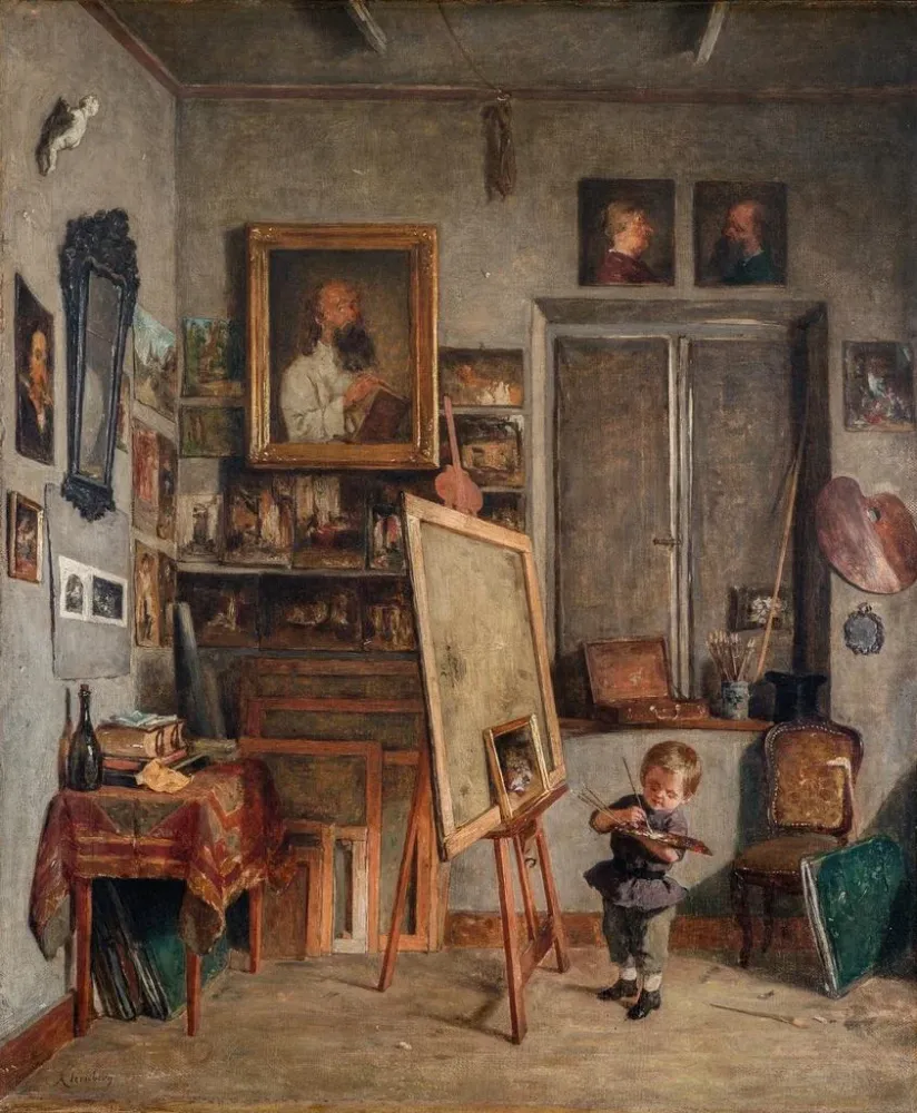 Tableau Un talent naissant - August Jernberg | Reproduction