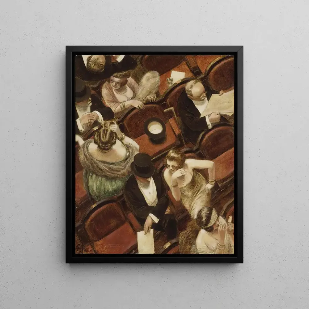 Tableau Au théâtre - Albert Guillaume | Reproduction
