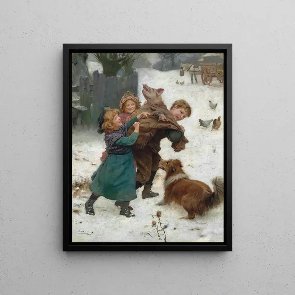 Tableau Tiens-toi bien - Arthur John Elsley | Reproduction