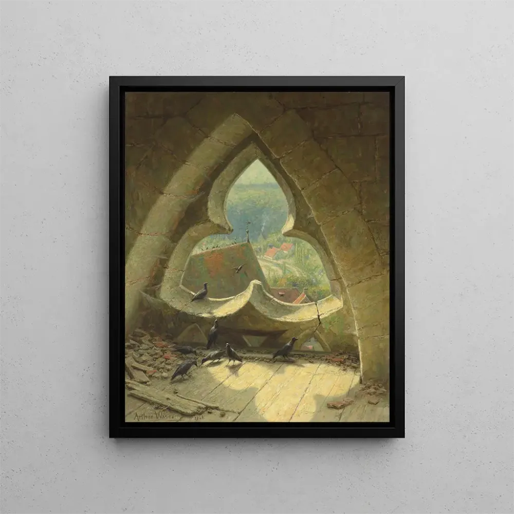 Tableau À travers la fenêtre - Arthur Wasse | Reproduction
