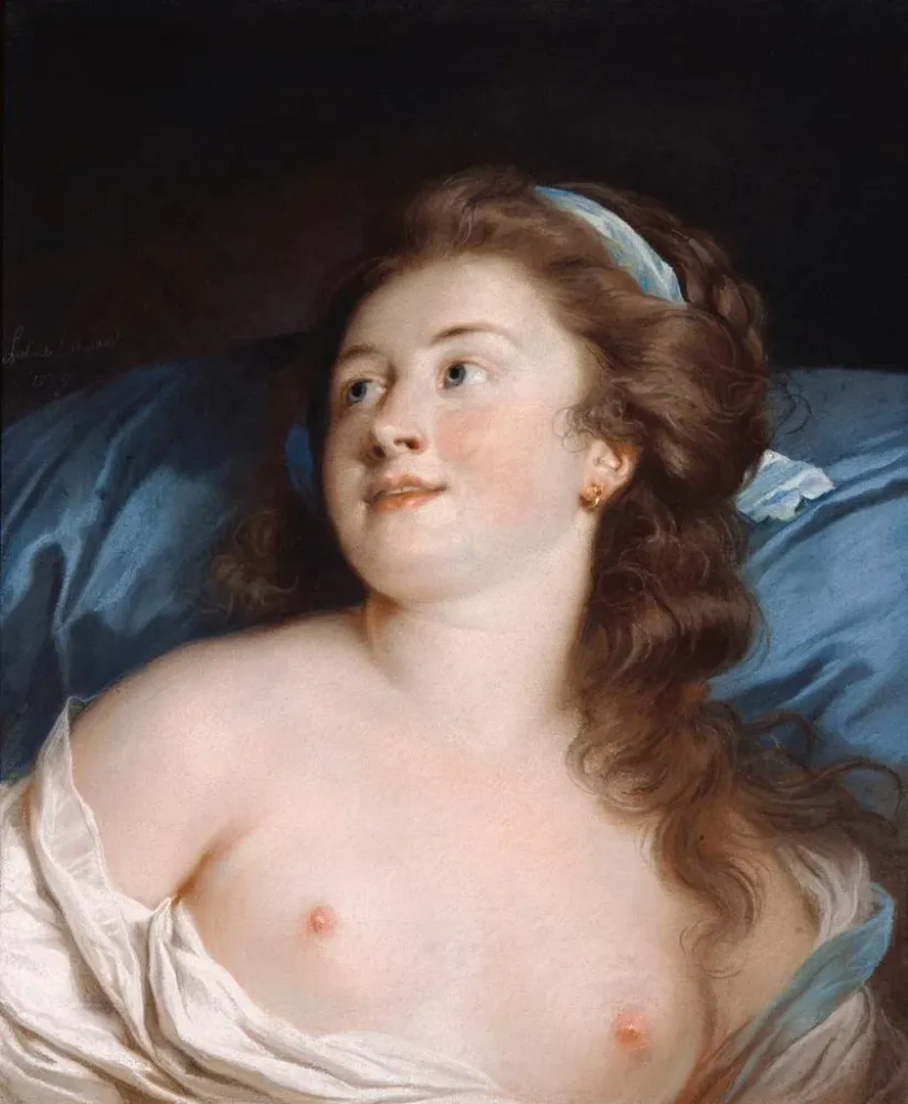 Tableau Tête de jeune femme - Adélaïde Labille-Guiard | Reproduction