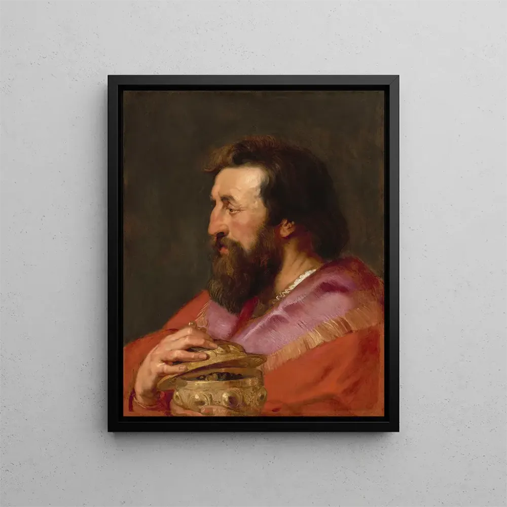Tableau Tête de l'un des trois rois, Melchior, le roi assyrien - Pierre - Paul Rubens | Reproduction