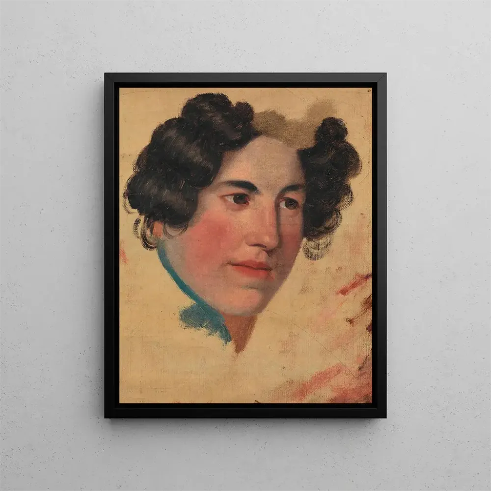 Tableau Étude d'un portrait féminin - Anonyme | Reproduction