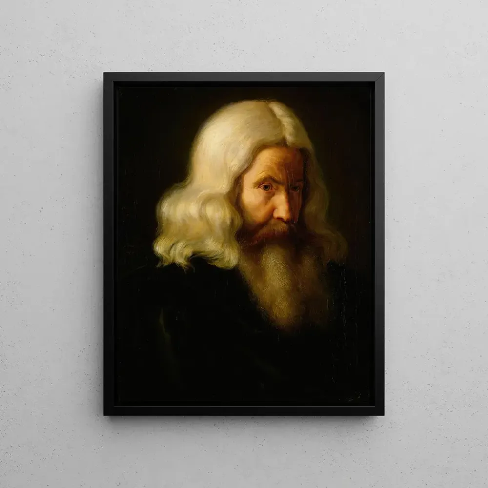 Tableau Étude d'un vieil homme - Adolph Tidemand | Reproduction