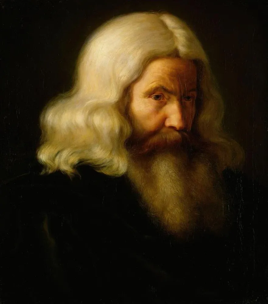 Tableau Étude d'un vieil homme - Adolph Tidemand | Reproduction