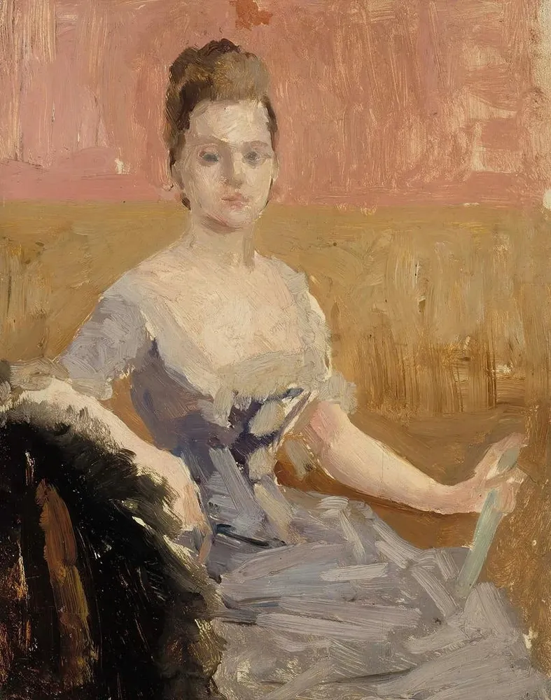 Tableau Étude de portrait de la comtesse Augusta Lewenhaupt - Albert Edelfelt | Reproduction