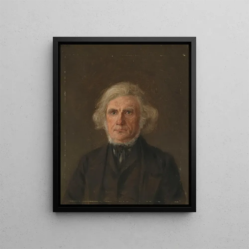 Tableau Étude de portrait de vieil homme - Adolph Tidemand | Reproduction