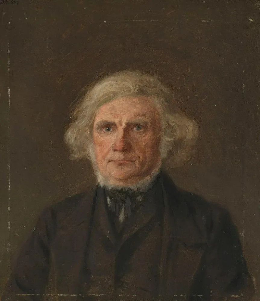 Tableau Étude de portrait de vieil homme - Adolph Tidemand | Reproduction