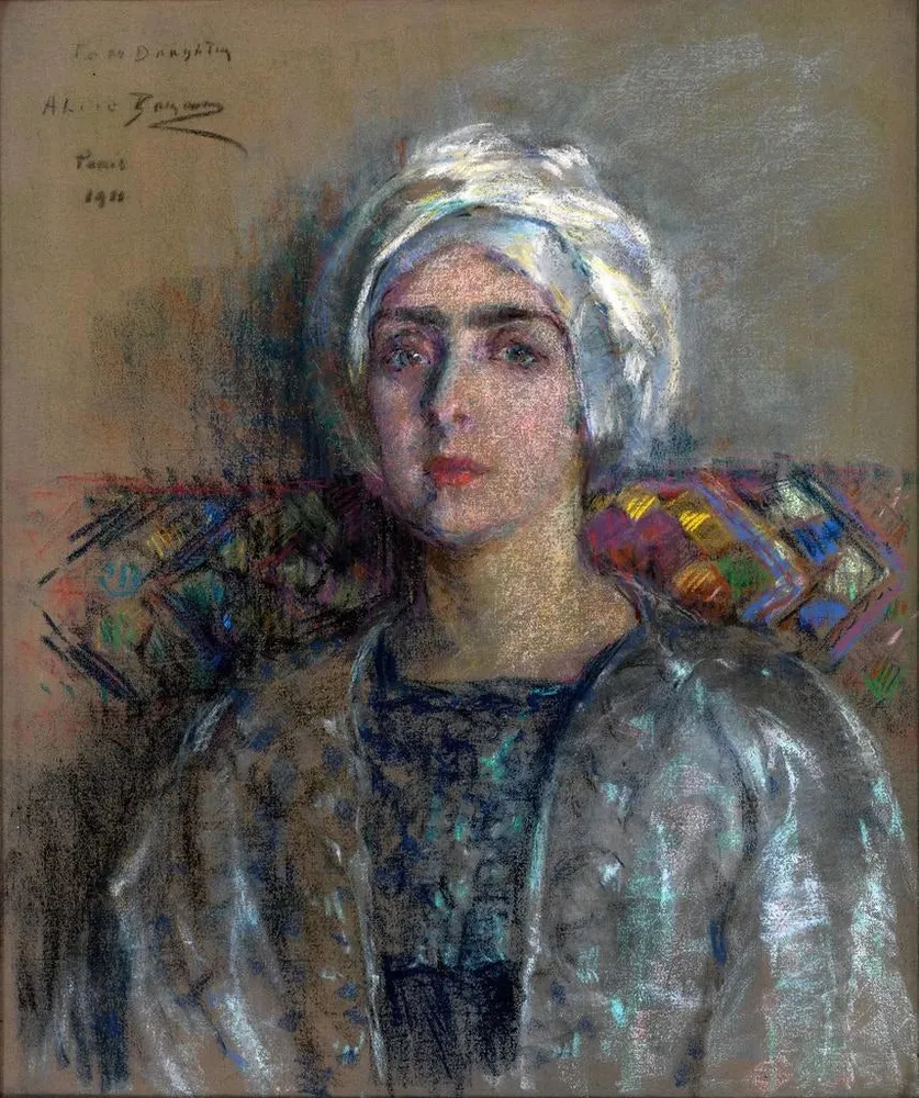 Tableau Le Turban Blanc - Alice Pike Barney | Reproduction