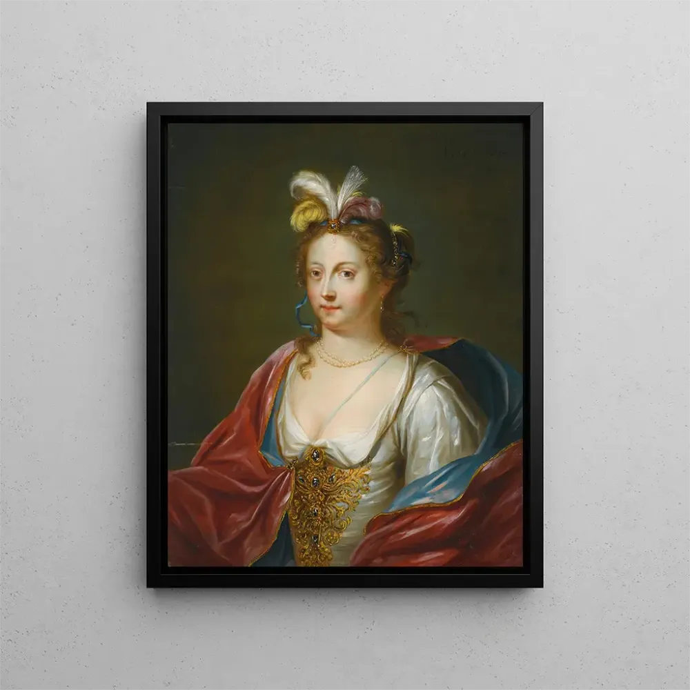 Tableau Une dame en robe orientale - Balthasar Beschey | Reproduction