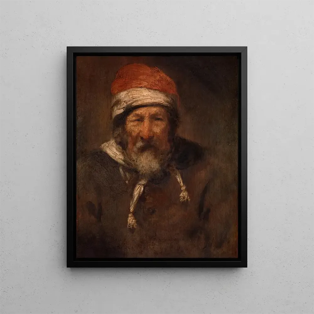 Tableau Un vieil homme - Abraham van Dijck | Reproduction