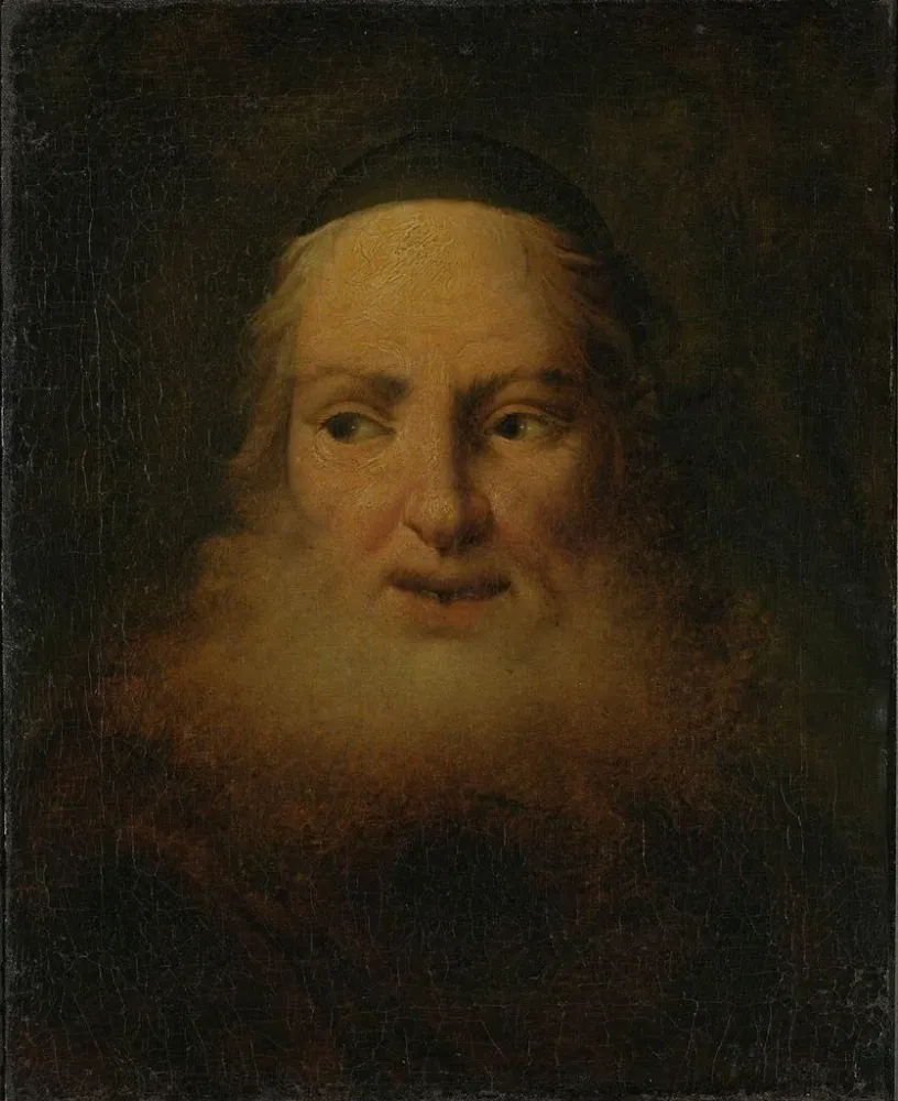 Tableau Un vieil homme barbu - Anonyme | Reproduction