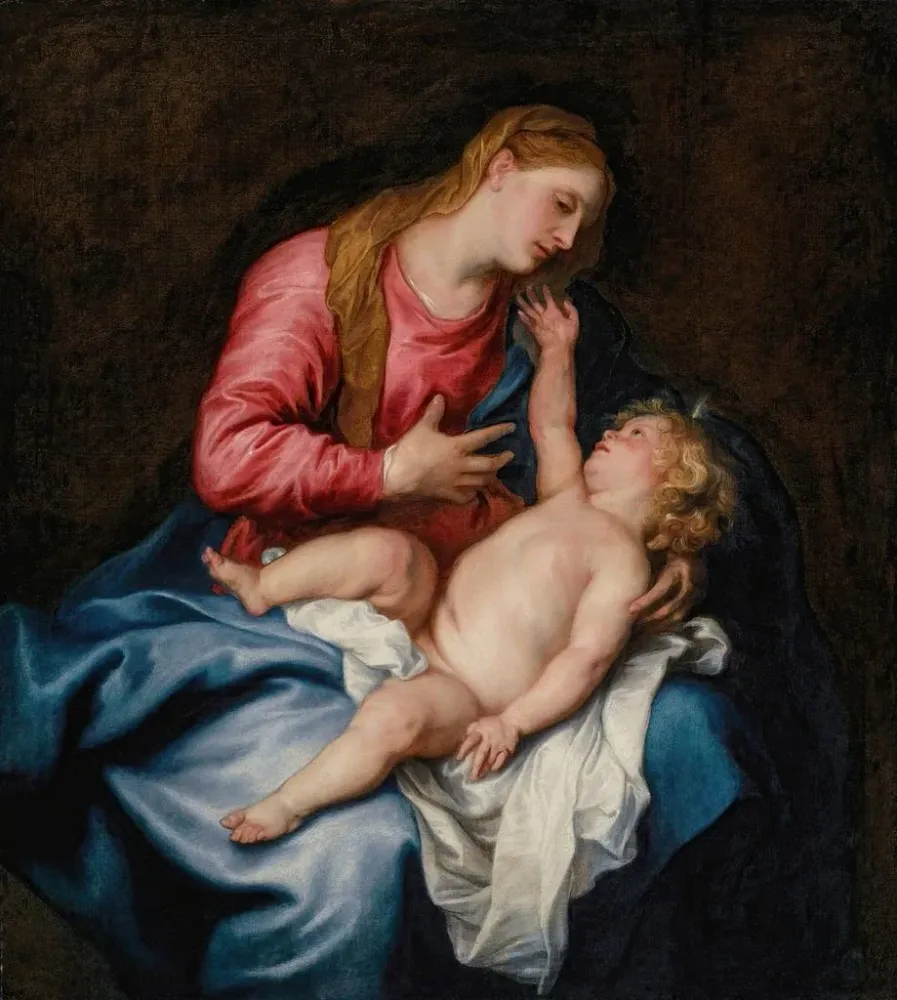 Tableau La Vierge à l'Enfant - Antoine van Dyck | Reproduction