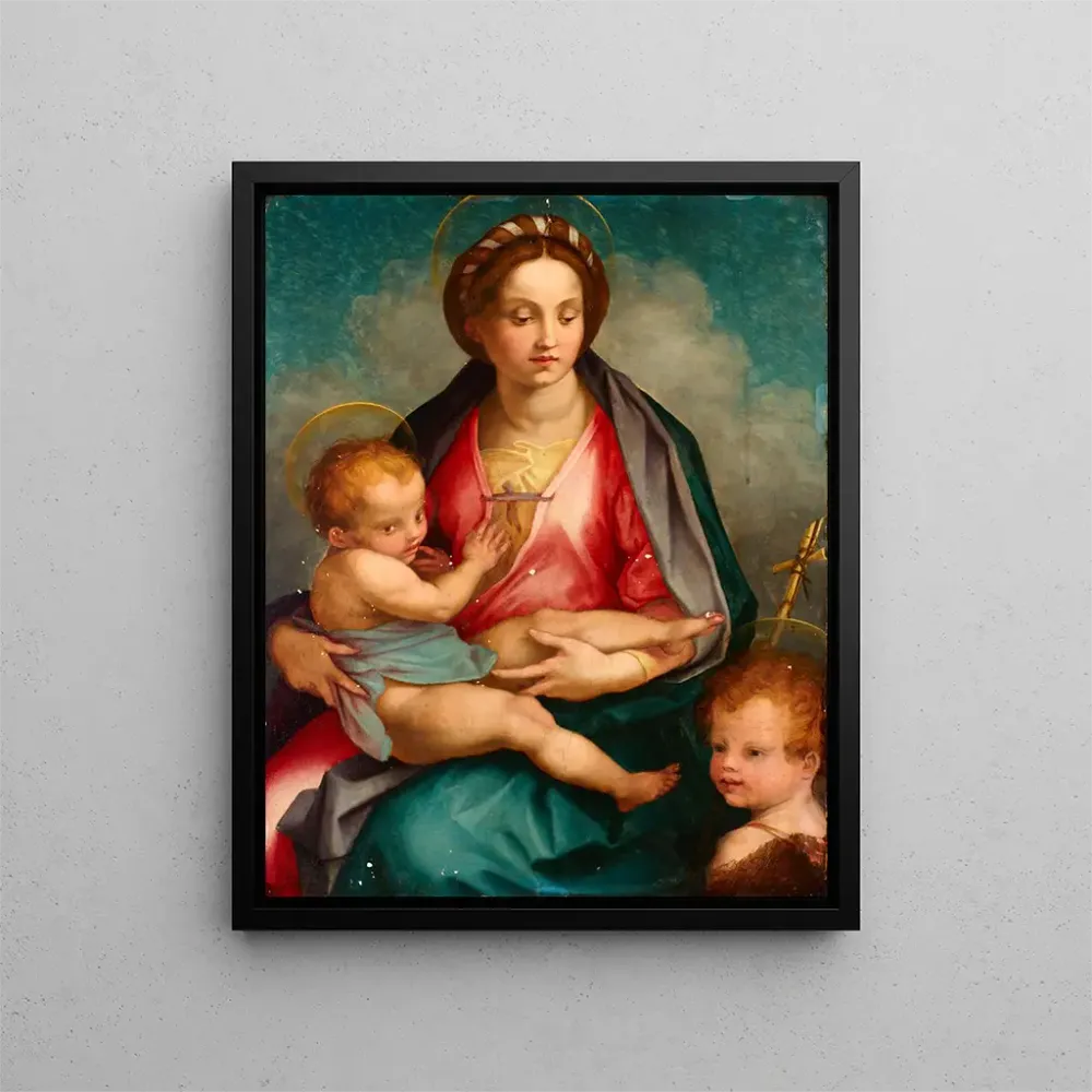 Tableau La Vierge à l'Enfant avec saint Jean - Andrea del Sarto | Reproduction