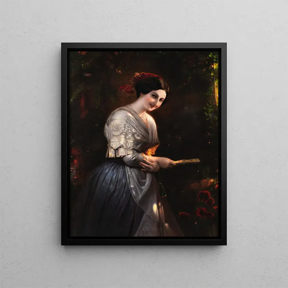 Tableau Vittoria Caldoni au Kostüm der Albaner - August Riedel | Reproduction