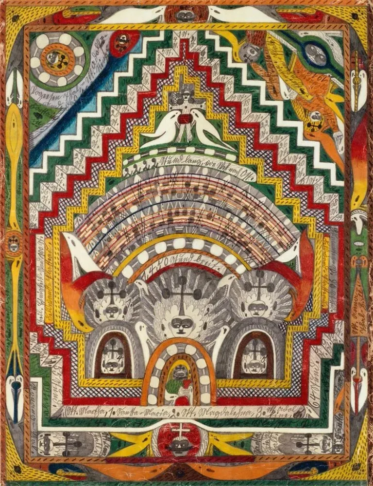 Tableau VogeesenThal Elsa Lorraine et Rhénanie-Palatinat - Adolf Wölfli | Reproduction
