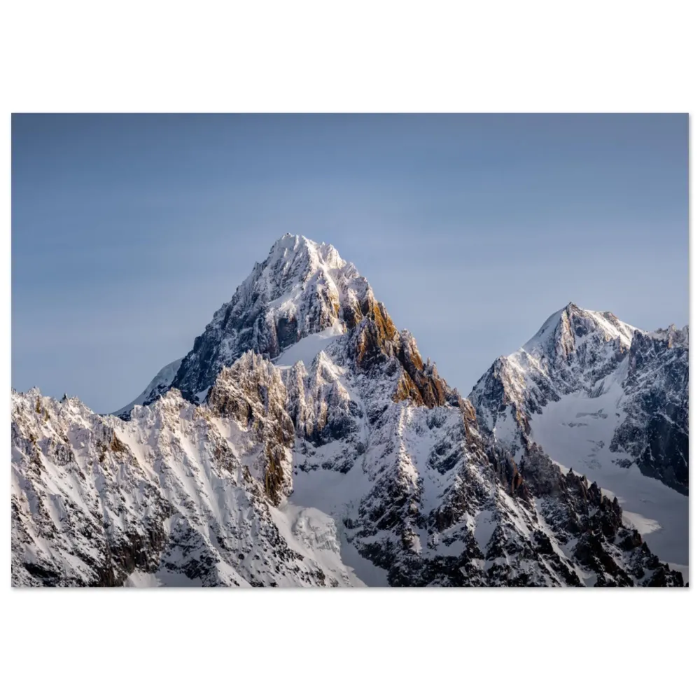 Photo de l'Aiguille de Chardonnet et de l'Aiguille d'Argentière, Haute-Savoie 30x45 Tableaux photos aluminium de montagne