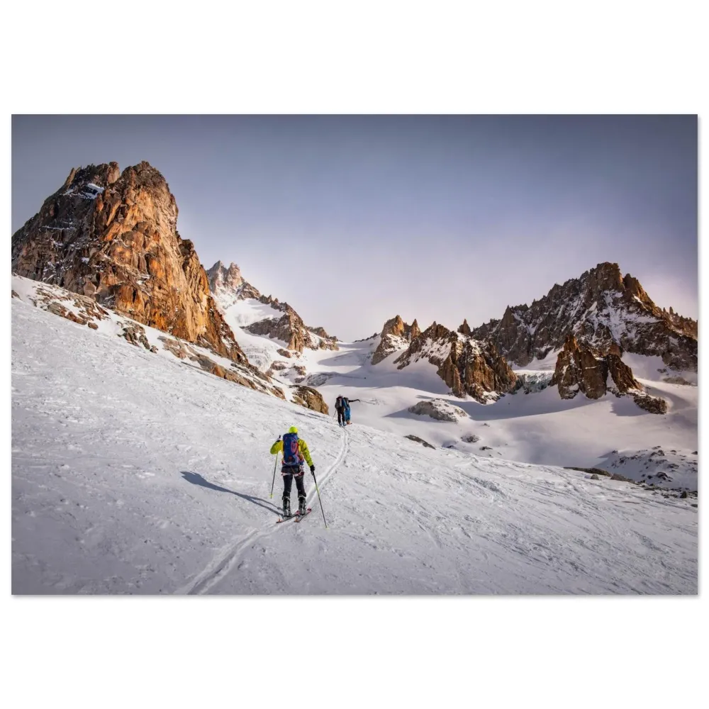 Photo Ski rando — Talèfre & Aiguille du Moine (Mont-Blanc) 30x45 Tableaux photos aluminium de montagne