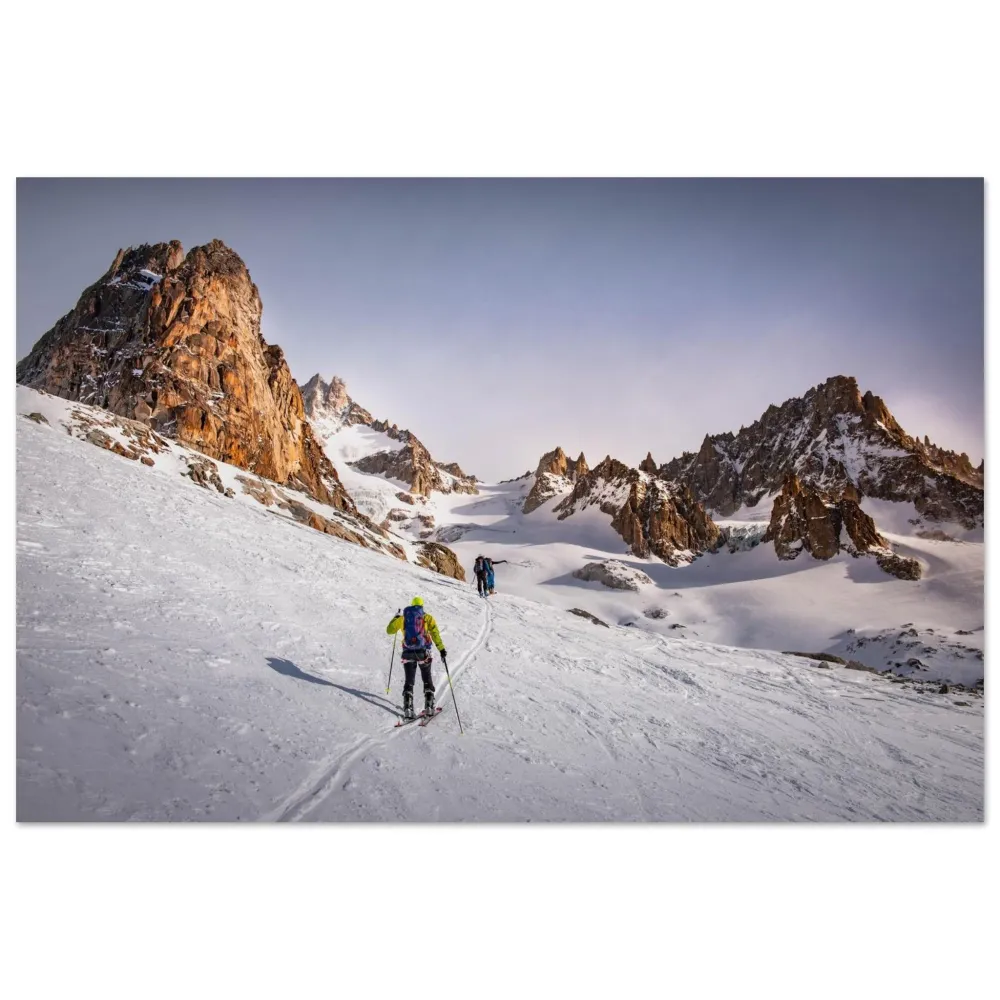 Photo Ski rando — Talèfre & Aiguille du Moine (Mont-Blanc) 30x45 Tableaux photos aluminium de montagne