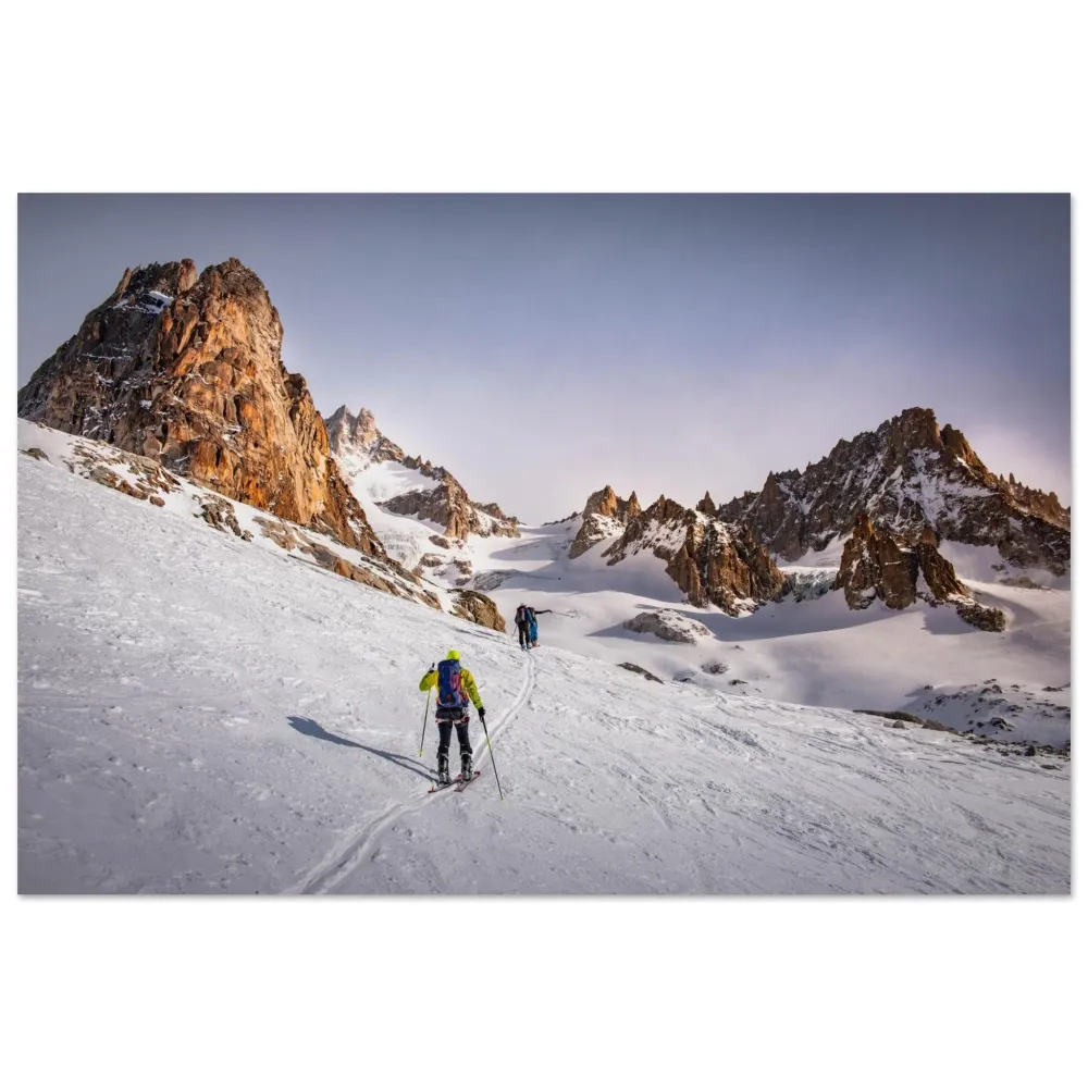 Photo Ski rando — Talèfre & Aiguille du Moine (Mont-Blanc) 30x45 Tableaux photos aluminium de montagne