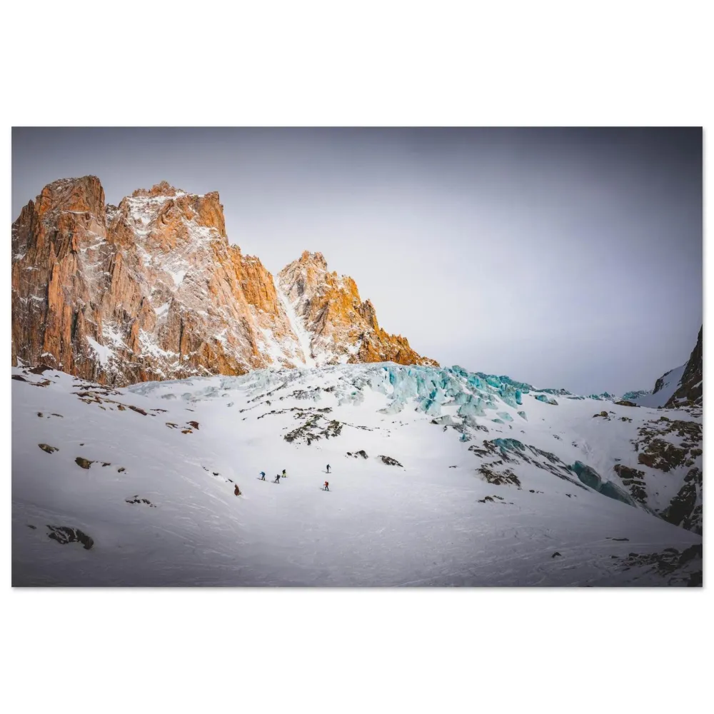 Photo de Séracs du Talèfre — Moine, Nonne & Évêque (Mont-Blanc) 30x45 Tableaux photos aluminium de montagne