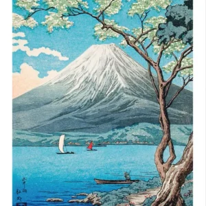 Takahashi Shotei Poster Lac Yamanaka et Mont Fuji