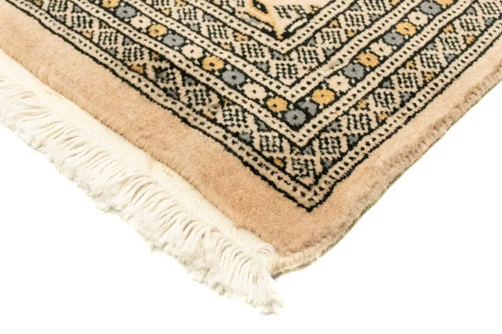 Tapis afghan - Boukhara - 130 x 77 cm - beige