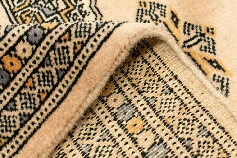 Tapis afghan - Boukhara - 130 x 77 cm - beige