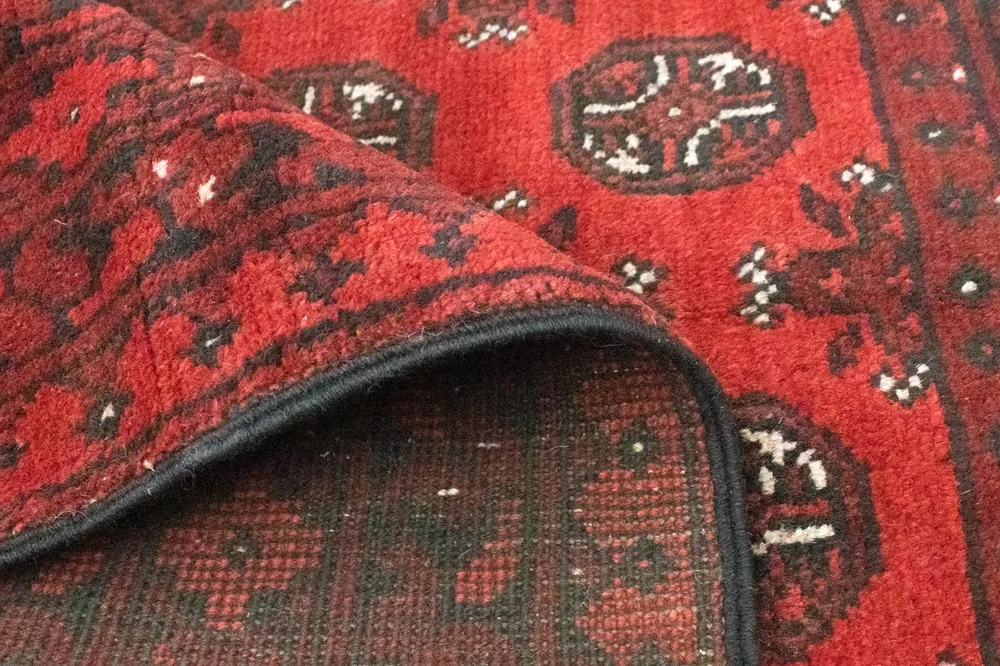 Tapis afghan - Filpa - 145 x 93 cm - rouge