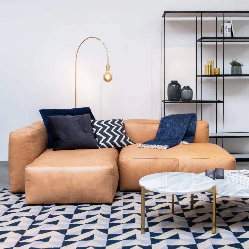 Tapis - Barbade - Naturel/Bleu Clair/Bleu Foncé - 200 x 300 cm