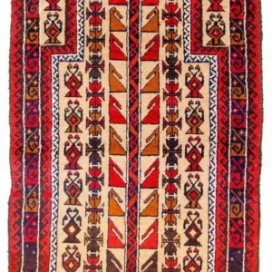 Tapis Belutsch - 126 x 79 cm - rouge