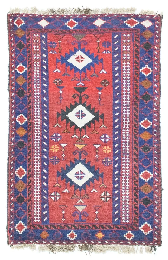 Tapis Belutsch - 128 x 77 cm - rouge