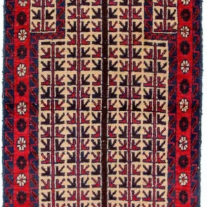 Tapis Belutsch - 130 x 75 cm - beige