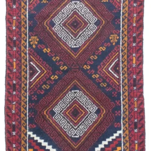 Tapis Belutsch - 132 x 76 cm - bleu