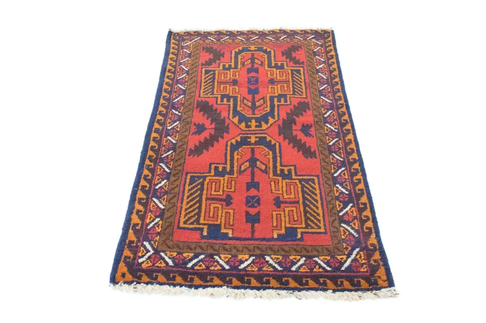 Tapis Belutsch - 134 x 75 cm - rouge