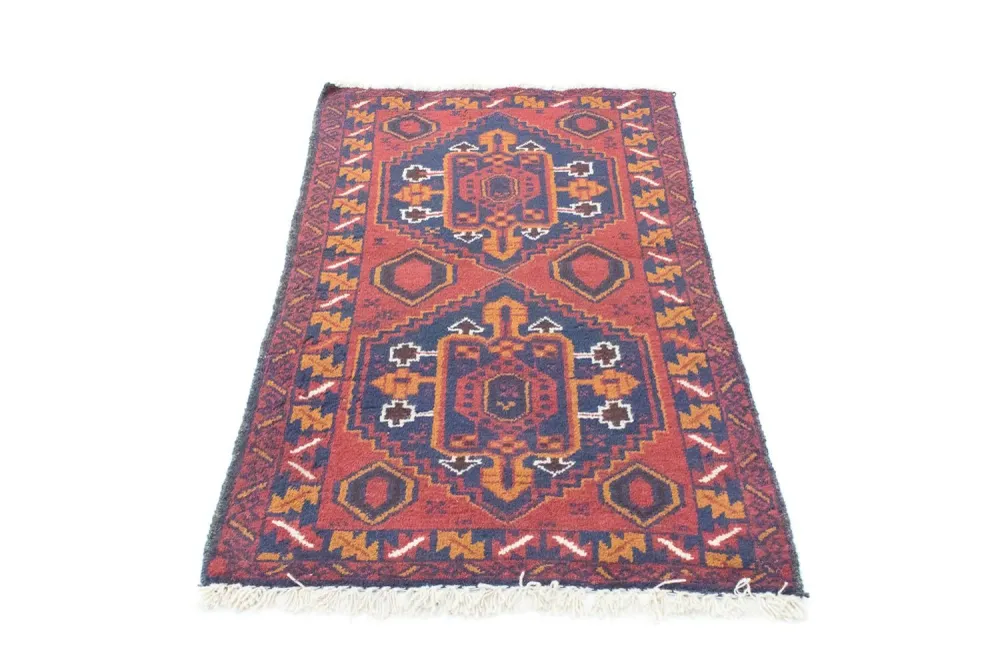 Tapis Belutsch - 136 x 79 cm - orange