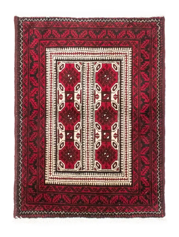 Tapis Belutsch - 95 x 74 cm - rouge