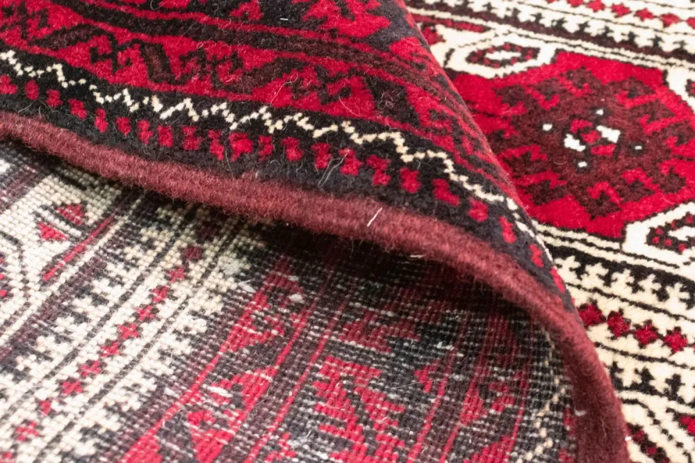 Tapis Belutsch - 95 x 74 cm - rouge