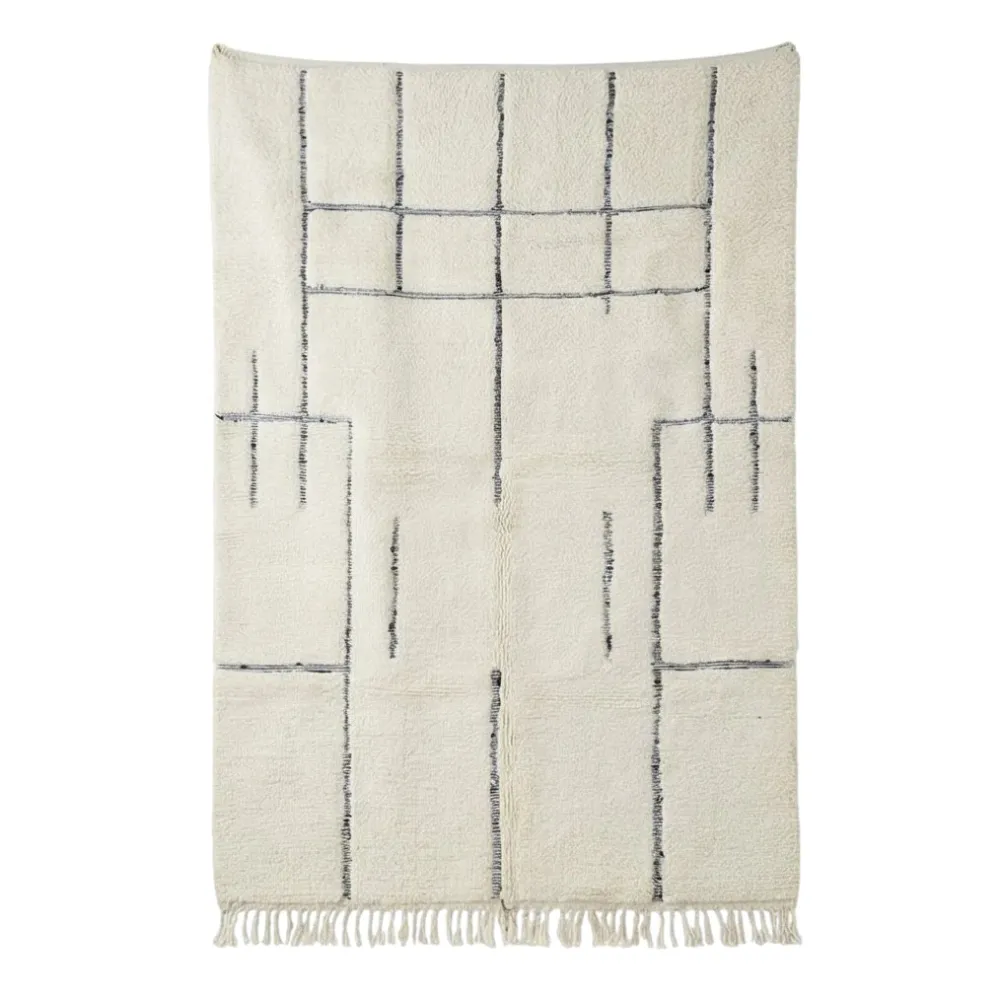 Tapis berbère en laine motif graphique Yaja - Sur mesure